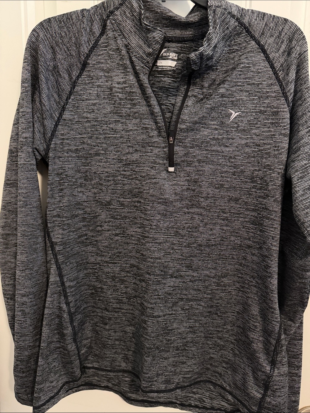 Old Navy active Gray Heather Quarter-Zip Athletic Pullover